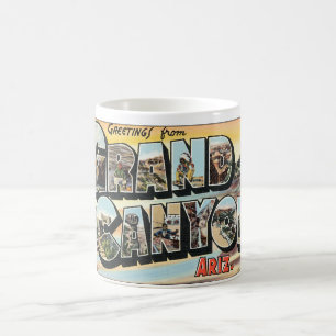 Vintage Reise - Grüße des Grand Canyon Arizona Kaffeetasse