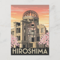 Vintage Reise Hiroshima Japan Friedensdom