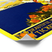 Vintage Reise-Illustration Poster (Ecke)