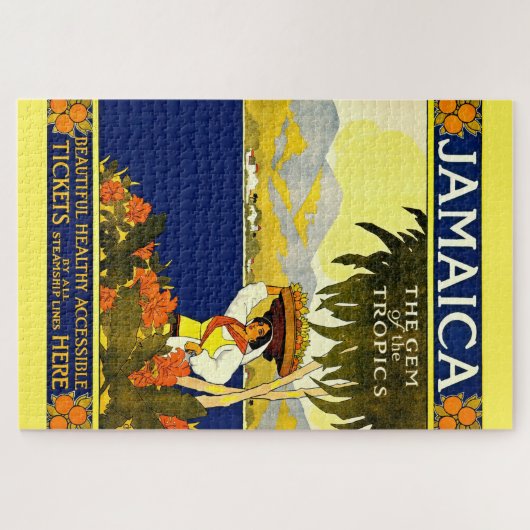 Vintage Reise-Illustration Puzzle (Horizontal)