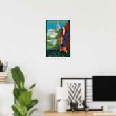 Vintage Reise-Illustration Washington DC Poster (Heimbüro)