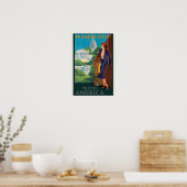Vintage Reise-Illustration Washington DC Poster (Küche)