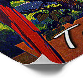 Vintage-Reise in die Karibik per Flugzeug Poster (Ecke)