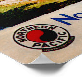 Vintage Reise in Montana Poster (Ecke)