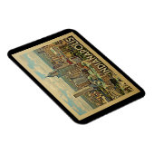 Vintage Reise Indianapolis Indiana Magnet (Rechte Seite)