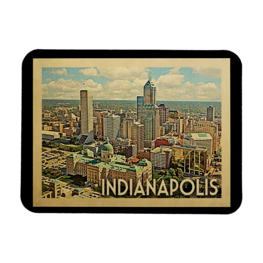 Vintage Reise Indianapolis Indiana Magnet (Horizontal)