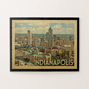 Vintage Reise Indianapolis Indiana Puzzle