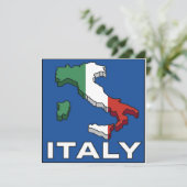 Vintage Reise Italien Einladungen (Stehend Vorderseite)