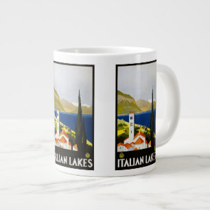 Vintage-Reise Italienische Seen Italien Tassen