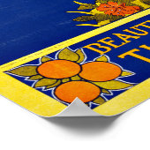 Vintage Reise Jamaika Karibik Meer Poster (Ecke)