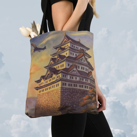 Vintage Reise Japan, Japanisches Pagoda Flugzeug Tasche