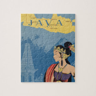 Vintage-Reise Java Indonesien Puzzle