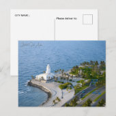 Vintage Reise Jeddah Saudi Arabien Urlaub Retro Postkarte (Vorne/Hinten)