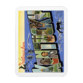 Vintage Reise Kentucky Magnet (Vertikal)