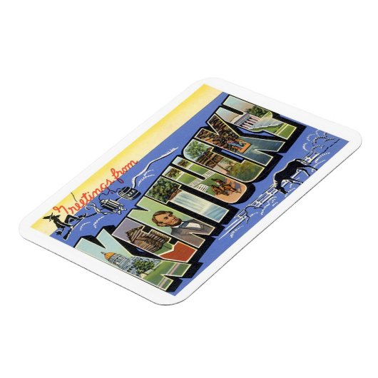 Vintage Reise Kentucky Magnet (Linke Seite)