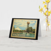 Vintage Reise Knoxville Tennessee Karte (Gelbe Blume)