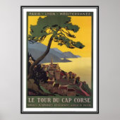 Vintage Reise Korsika - Poster (Vorne)