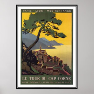 Vintage Reise Korsika - Poster