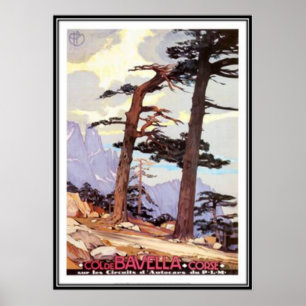 Vintage Reise Korsika - Poster