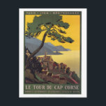 Vintage Reise Korsika - Postkarte<br><div class="desc">Korsika ist eine französische Insel im Mittelmeer. Es liegt westlich von Italien, im Südosten des französischen Festlands und nördlich der italienischen Insel Sardinien. Die Gebirge bilden zwei Drittel der Insel und bilden eine Kette von Singles. Vor der französischen Herrschaft war Korsika Eigentum der Republik Genua. Korsika ist eine der 27...</div>