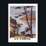 Vintage Reise Korsika - Postkarte<br><div class="desc">Korsika ist eine französische Insel im Mittelmeer. Es liegt westlich von Italien, im Südosten des französischen Festlands und nördlich der italienischen Insel Sardinien. Die Gebirge bilden zwei Drittel der Insel und bilden eine Kette von Singles. Vor der französischen Herrschaft war Korsika Eigentum der Republik Genua. Korsika ist eine der 27...</div>