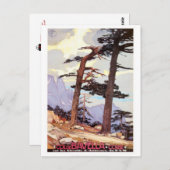 Vintage Reise Korsika - Postkarte (Vorne/Hinten)