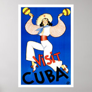 Vintage Reise, Kuba Poster