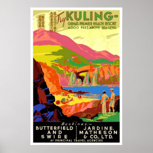 Vintage Reise, Kuling China Poster
