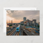 Vintage Reise Lagos Nigeria City Retro Postkarte (Vorne/Hinten)