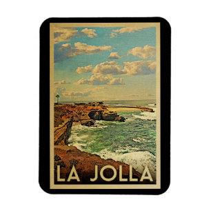 Vintage Reise Las Jolla - Kalifornien-Küste Magnet