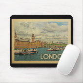 Vintage Reise Londons England Mousepad (Mit Mouse)