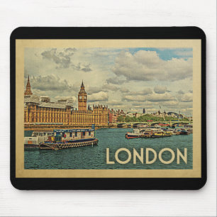 Vintage Reise Londons England Mousepad