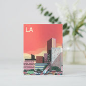 Vintage Reise Los Angeles Postkarte (Stehend Vorderseite)