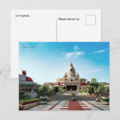 Vintage Reise Lucknow India Vacation Retro Postkarte (Vorne/Hinten)