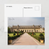 Vintage Reise Lucknow India Vacation Retro Postkarte (Vorne/Hinten)