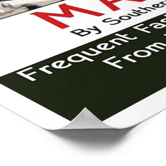 Vintage Reise, Margate Poster (Ecke)