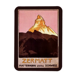 Vintage Reise, Matterhorn-Berg, die Schweiz Magnet
