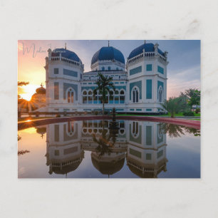 Vintage Reise Medan Indonesia Sommerurlaub Postkarte