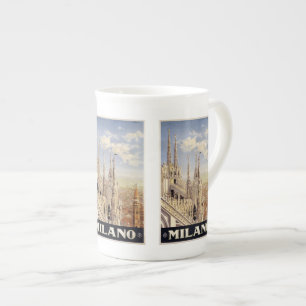 Vintage Reise Milano Mailand Italien Tassen