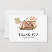 Vintage Reise Miss zu mrs Brautparty Dankeskarte (Vorderseite)