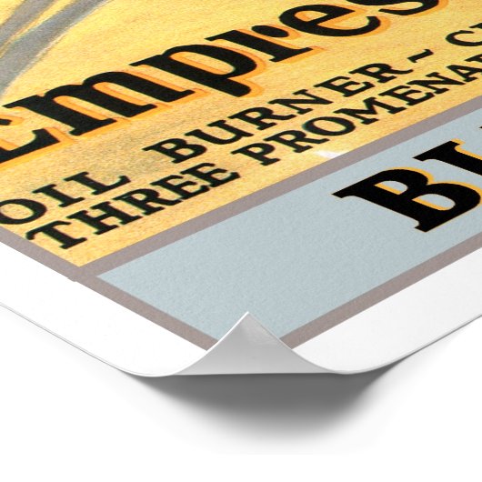 Vintage Reise, Mittelmeerkreuzfahrt Poster (Ecke)