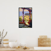 Vintage Reise, Monte-Carlo Poster (Küche)