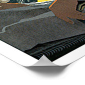 Vintage Reise nach Afrika Poster (Ecke)