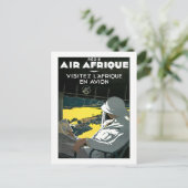 Vintage Reise nach Afrika Postkarte (Stehend Vorderseite)