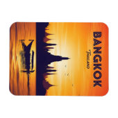 Vintage Reise nach Bangkok Magnet (Horizontal)