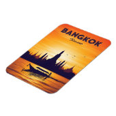 Vintage Reise nach Bangkok Magnet (Linke Seite)