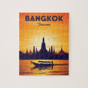 Vintage Reise nach Bangkok Puzzle
