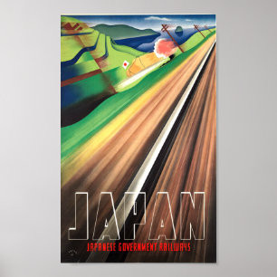Vintage Reise nach Japan Poster
