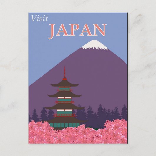 Vintage Reise nach Japan Postkarte (Vorderseite)