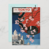 Vintage Reise nach Japan Postkarte (Vorne/Hinten)